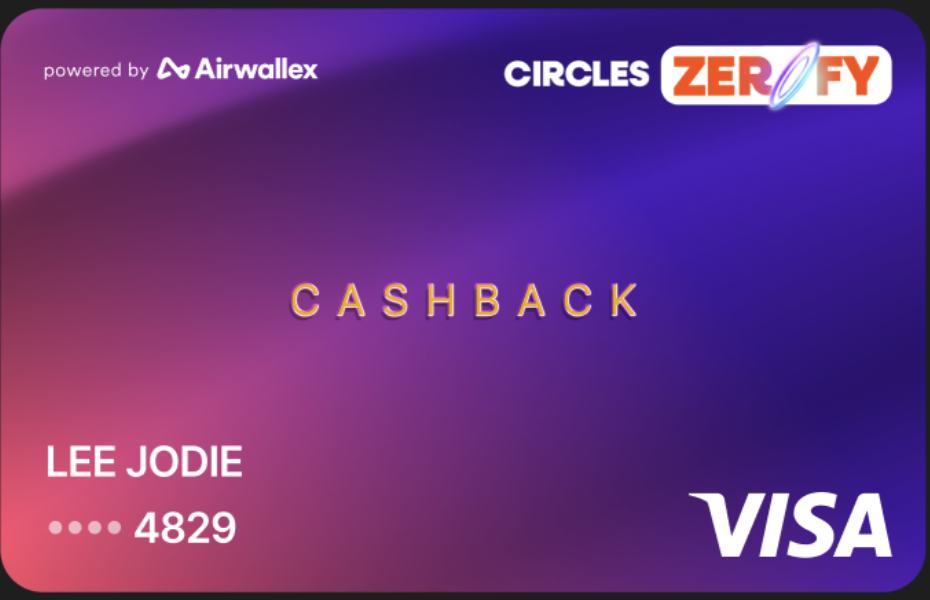 Circles Zerofy Visa Cashback Card